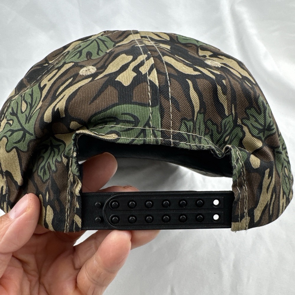 Vintage 90s Cobra Cap Camo Hat Flexcon Industries Rope Snapback Water Well Tanks - Picture 5 of 9